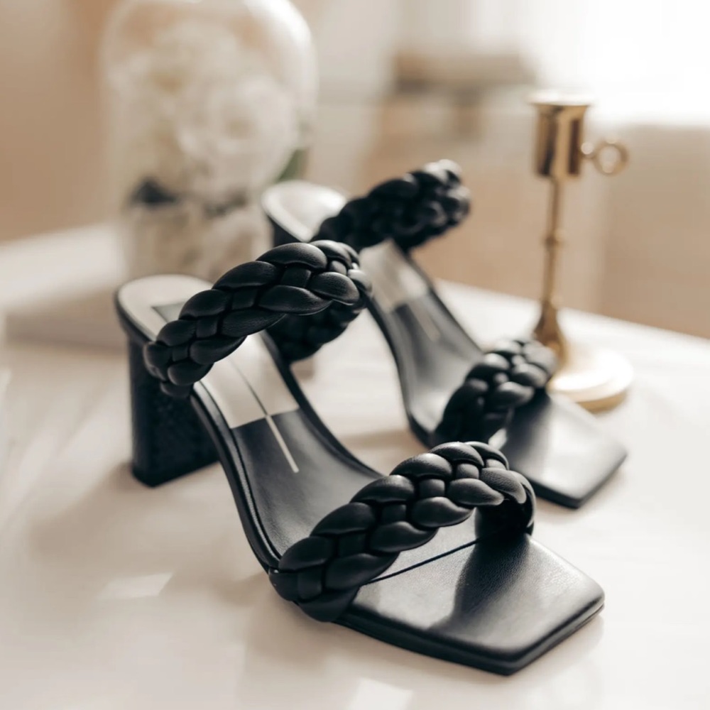 Dolce Vita Paily Braided Sandal {Black} 7.5